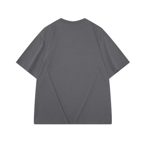 280g double yarn trendy version off-shoulder super cool combed cotton pure cotton class uniform short-sleeved diy group custom t-shirt