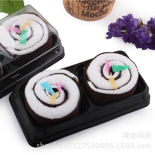 Creative sushi cake towel seaweed roll shape towel cake shop sushi shop advertising promotional gifts