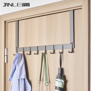 Ft Door Rear Hook Traceless Bedroom Bathroom Door Wall Clothes Hanging Rack Wall Hanging Coat Hook Sub Door Back Type Free Hit