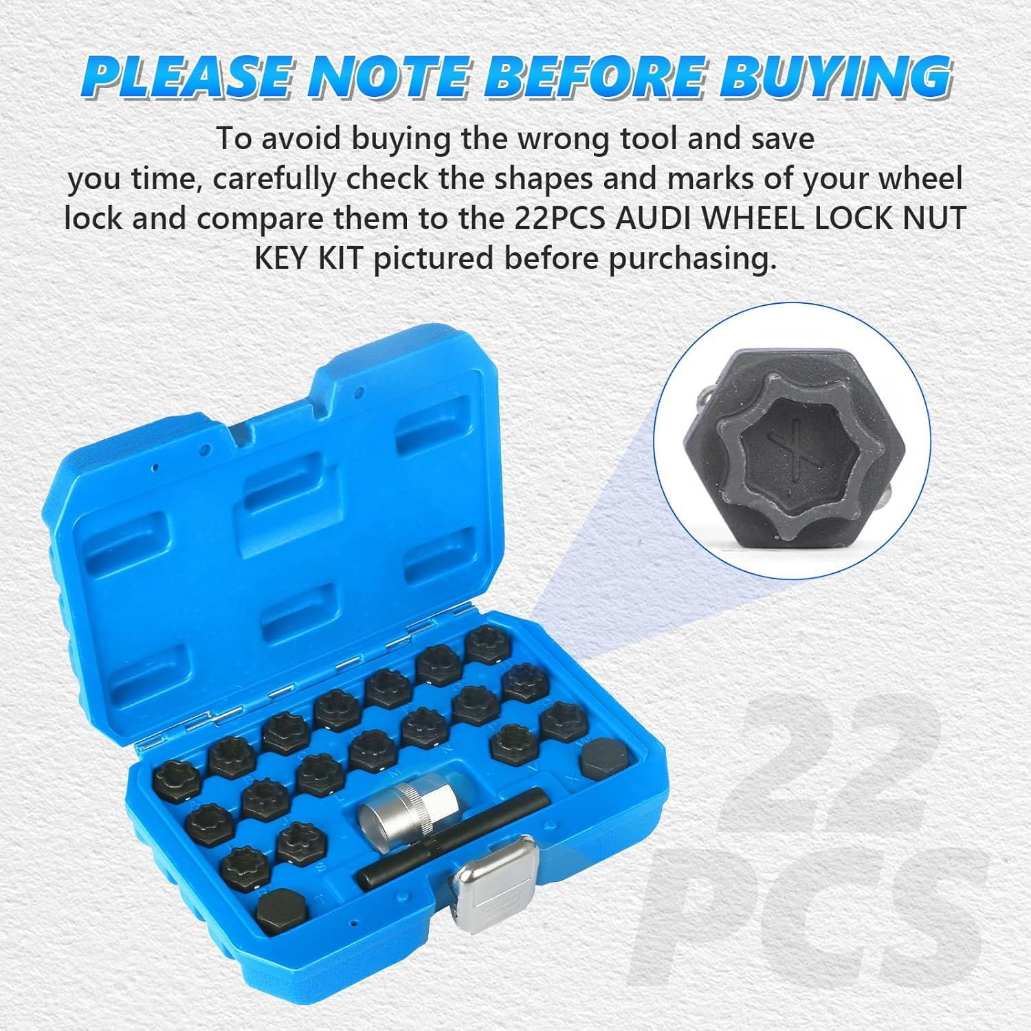 22-Piece Bmw Anti-Theft Screw Socket Tool Set Bmw Audi Anti-Theft Screw Socket Set Bmw Anti-Theft Key