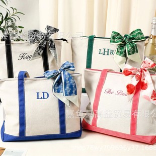 etsy hot embroidered POD a generation of embroidered logo personalized boat bag shoulder canvas tote bag