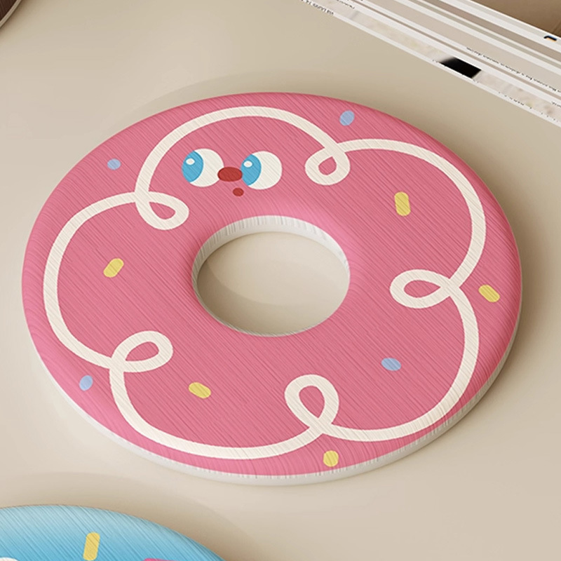 ドーナツラウンド珪藻泥コースターパッドオフィスデスクトップティーカップウォーターカップ吸収性収納パッドダイニングテーブル断熱パッド|undefined