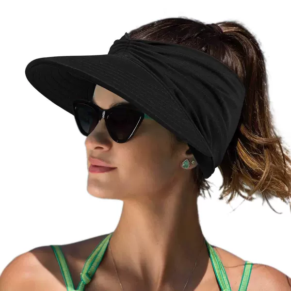 Women's Beach Ponytail Sunhat Bandwidth Brim Sport Golf Hiking Climbing Holiday Sun Hat