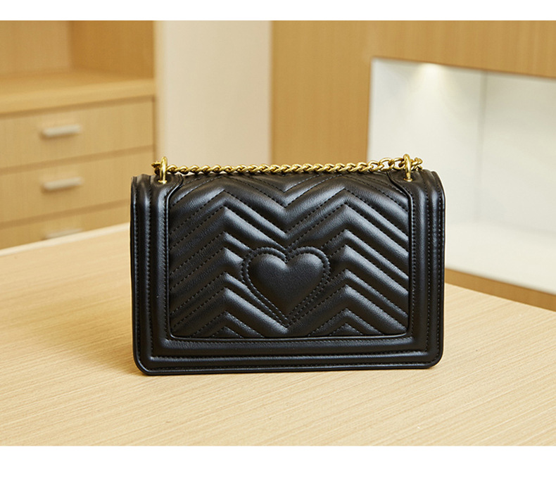 Light Luxury High end Women's 2024 New Small Xiangling Grid Chain Fashionable and Versatile Western Style One Shoulder_voghion.com