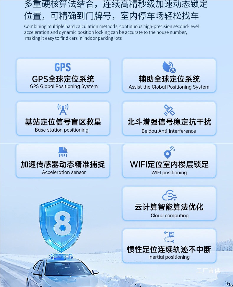 Universal Beidou GPS Locator for International, Hong Kong, and Macau Vehicles, Car Overseas Anti-Theft Tracking Device