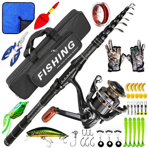 Full Set of Lure Rods, Sea Rods, Long-Range Sea Rods, Fishing Tools, Source Factory Carbon Material, Fake Bait Fishing Gear Set