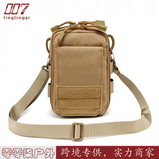 Multifunctional Shoulder Messenger Bag Outdoor Sports Coin Purse Mobile Phone Tool Waist Bag Molle Attachment Hanging Bag