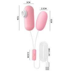 Come and flirt with the USB double vibrator, A to E models, with suction cup, tongue licking, variable frequency vibration stick, adult erotic sex toy