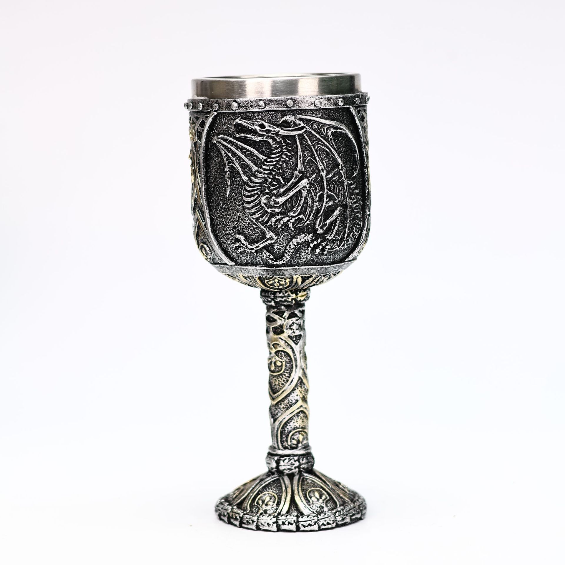 Nuevo antiguo fósil de dragón transfronterizo taza de vino de acero inoxidable taza de cóctel regalos creativos regalos creativos