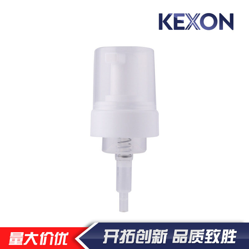 新款KX-102P供应42口径外置弹簧泡沫泵PP泡沫瓶压泵常规款式