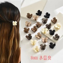 3CM蝴蝶小号发夹塑料编发刘海夹顶夹磨砂侧边夹发卡发饰跨境货源
