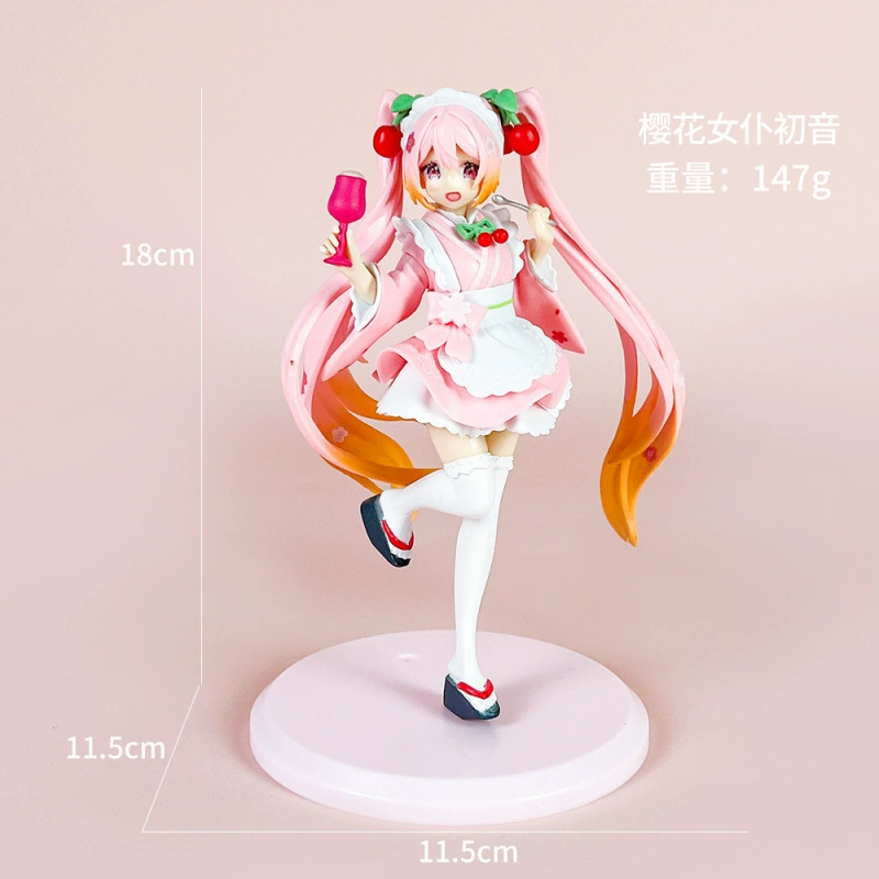 Фигурка Hatsune Miku, 20 см, многопозовая аниме модель, варианты в коробке/в пакете
