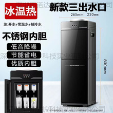 家用饮水机立式制冷制热两用双开门办公宿舍学校节能冰温热开水机