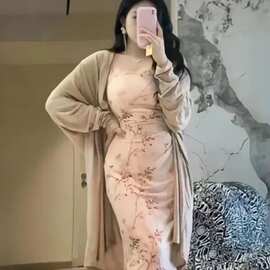 改良款，下单前请看实物温与柔【烟雨入江南】新中式连衣裙夏季微