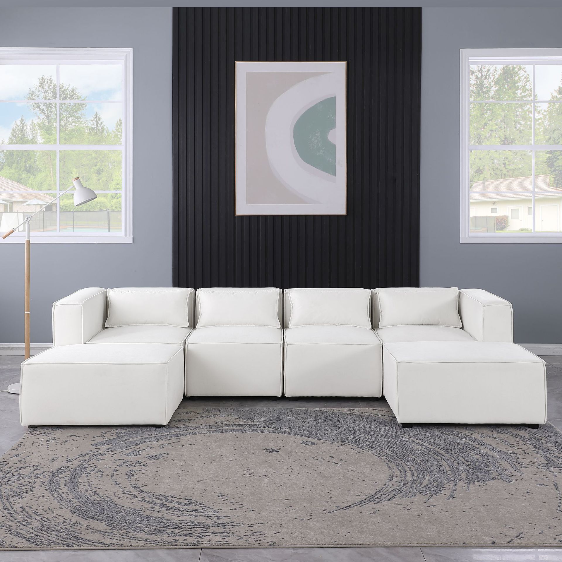 Estilo japonés sofá de cuero nórdico pequeño estilo simple moderno de sala de estar de tres personas sofá artístico de cuero