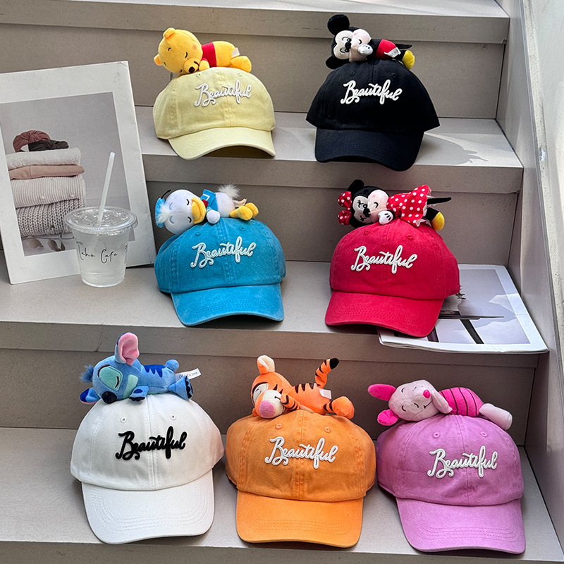 Diario mono molido Mickey Zoo paternidad gorra de lengua de pato vestido de dibujos animados para niños sombrero de béisbol sombrero de algodón suave para padres e hijos