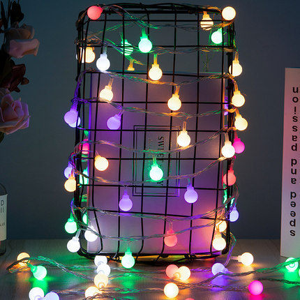 Decoración de Navidad LED estrella pequeña lámpara de color lámpara de lámpara parpadeante estrella de nieve lámpara de lámpara de fondo parpadeante