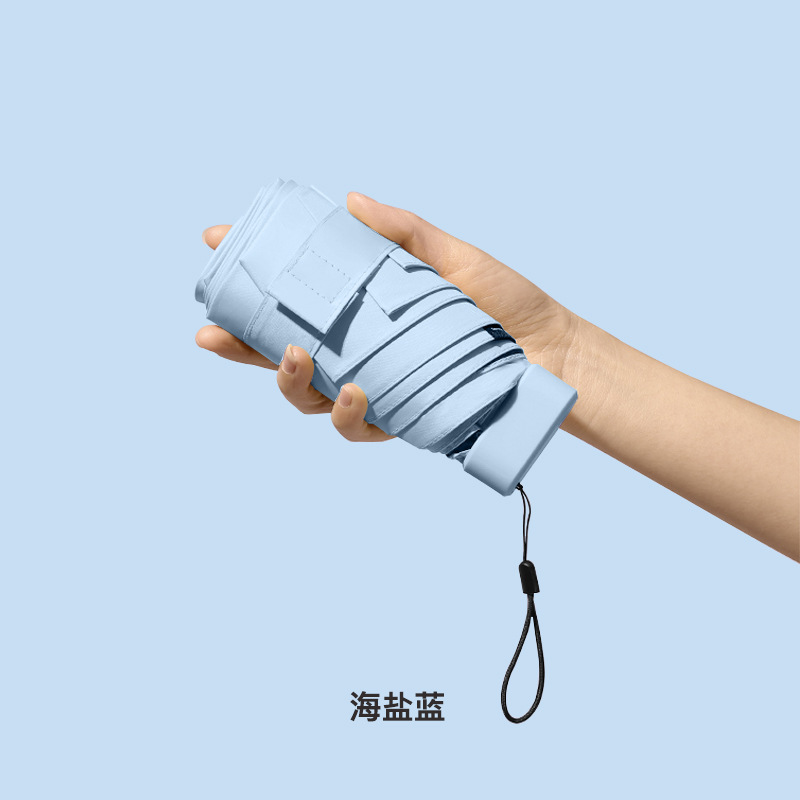 卸売り平六折傘日焼け止め小型傘紫外線防止日傘日傘晴れ雨両用折り畳み傘女