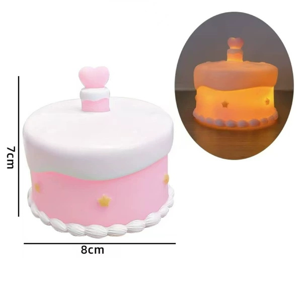 Glue cake with light