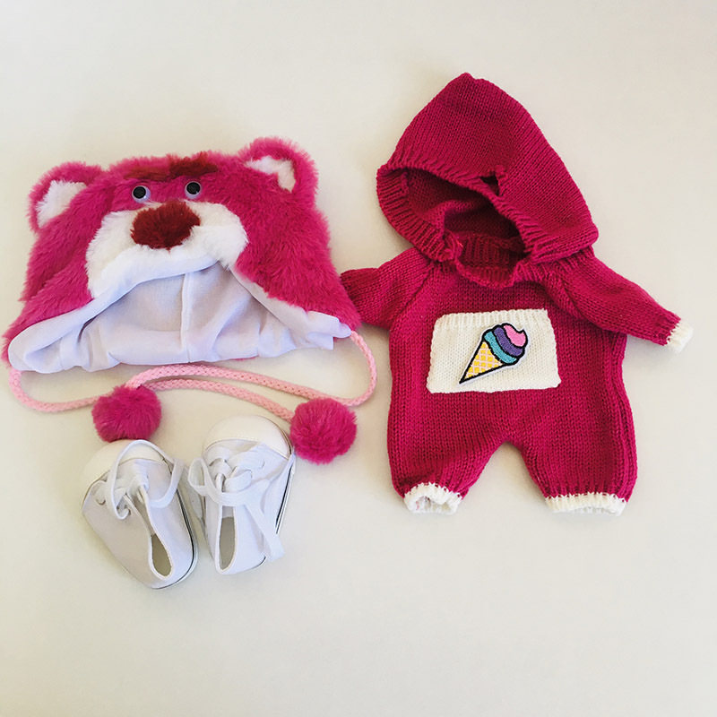 No. s Beier Lulu ropa 30cm conjunto oso muñeca ropa hecha a mano oso de peluche muñeca regalo para niñas