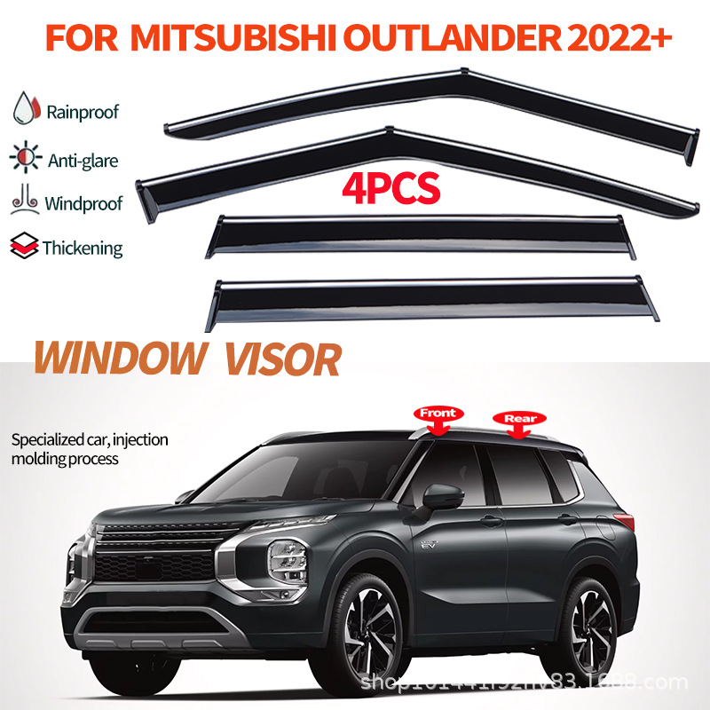 Cross-Border Applicable Mitsubishi Outlander Thickened Rain Visor Outlander 2023+ Window Visor