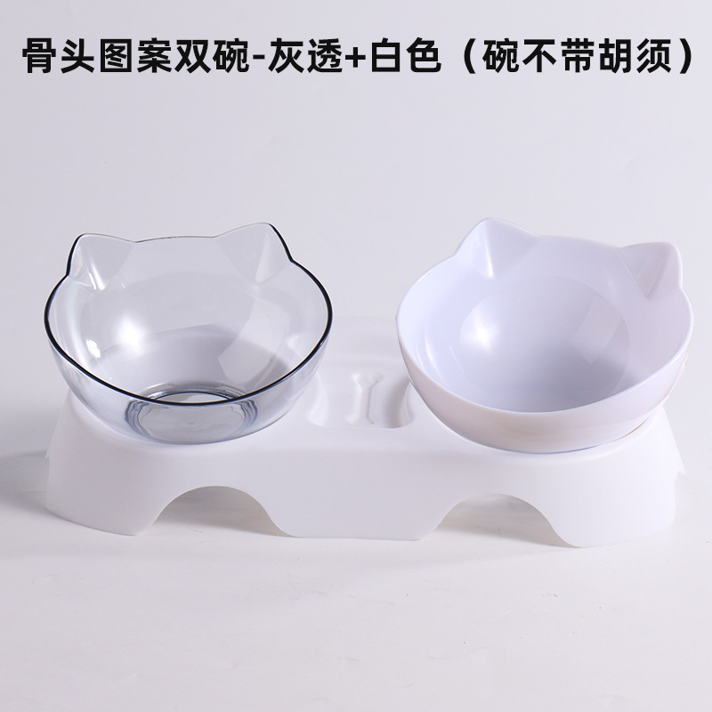 투명그릇 + 흰색그릇 + 흰색받침