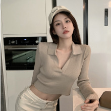 2261#chic����ٴ���֯�����Ů�＾2024���¿�ë�¶̿������