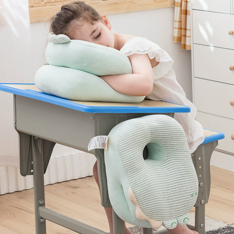 Чистый хлопок подушка для обеденного отдыха мультфильм Динозавр Подушка для сна Учащиеся начальной школы Спящий лежал Артефакт Офисная Подушка для сна