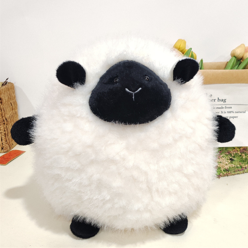 Juguete de peluche de cabra simulada, muñeco infantil, juguete para lanzar en bodas, muñeco de cordero, mascota de oveja, juguete de peluche al por mayor