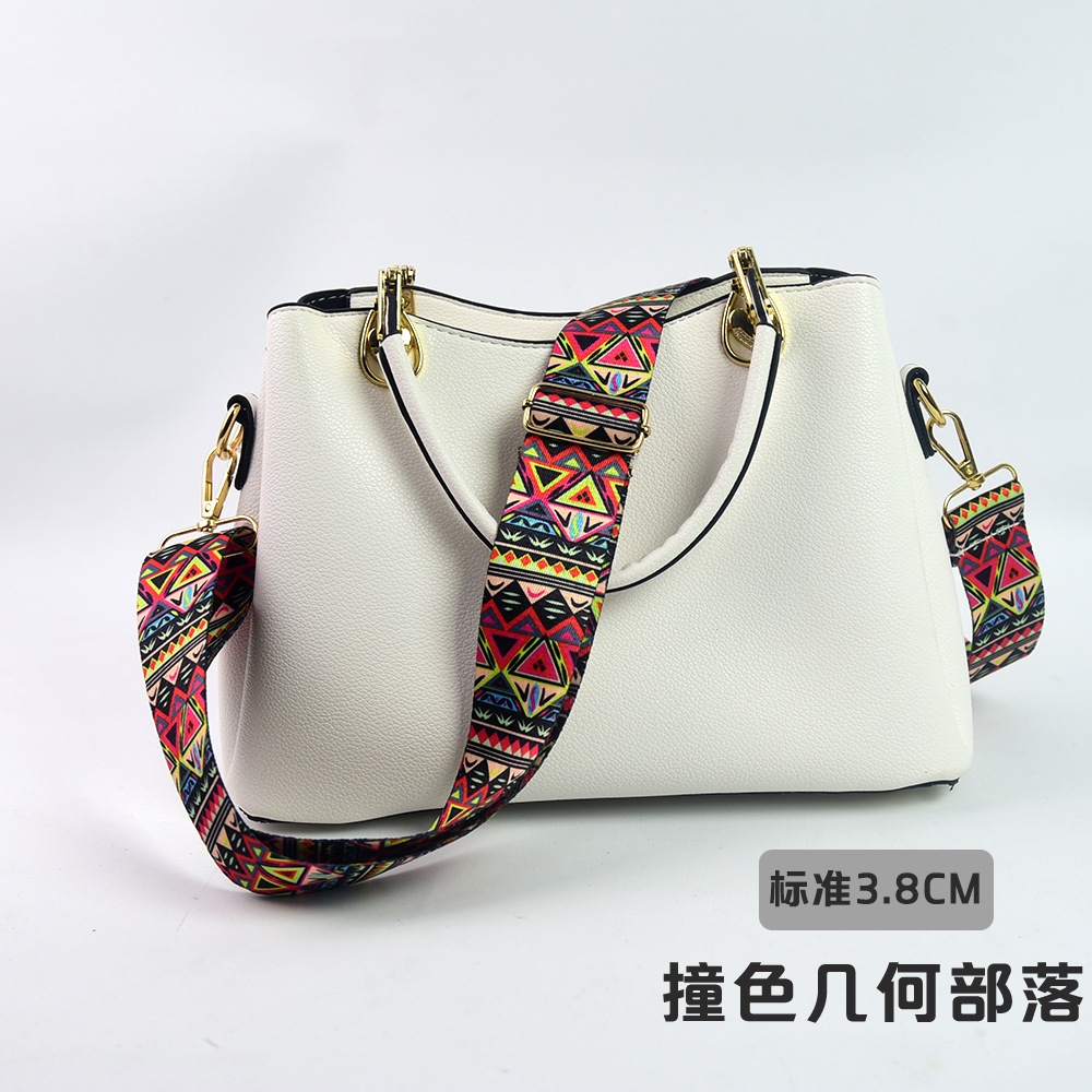 Bolso bandolera con accesorios ultra anchos, bolso de color, correa gruesa, correa de repuesto alargada, correa de hombro de bolso universal ajustable