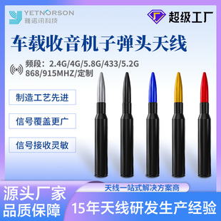 European and American popular radio FM antenna car decoration accessories car antenna metal aluminum alloy bullet antenna