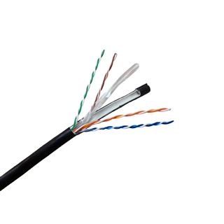 定制室外PVC PE 双护套CAT6 utp sftp ftp 网线6类双绞