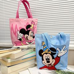 漫画風キャンバスバッグ、シンプルでコンパクト、多用途なハンドバッグ、女性用ハンドバッグ、サラリーマンや学生向けのランチバッグ、コットンバッグ