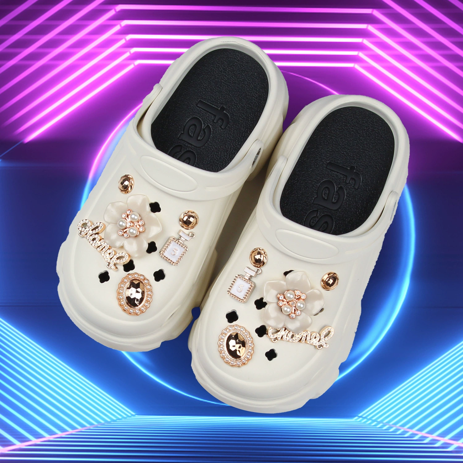 Трансграничная адаптация для электронной коммерции обуви Cave Shoe Garden Shoes, обуви DIY и аксессуаров для пряжек для обуви в виде цветка от INS Xiaohongshu, лидер продаж