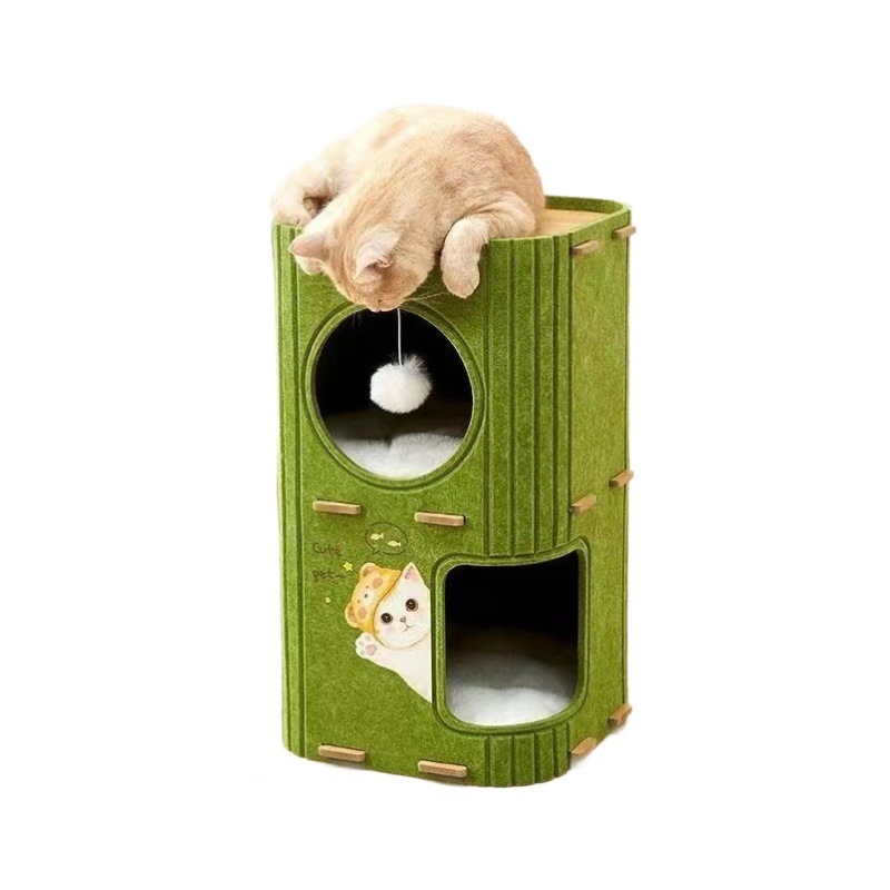 国境を越えて猫の巣を卸売りして、四季を通じて一体の多層猫の木の穴の猫の猫のペットの巣を登ります。|undefined
