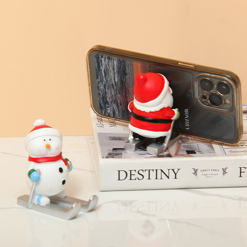 Christmas gift Christmas mobile phone holder ornament Santa Elk blind box girl heart tablet holder gift