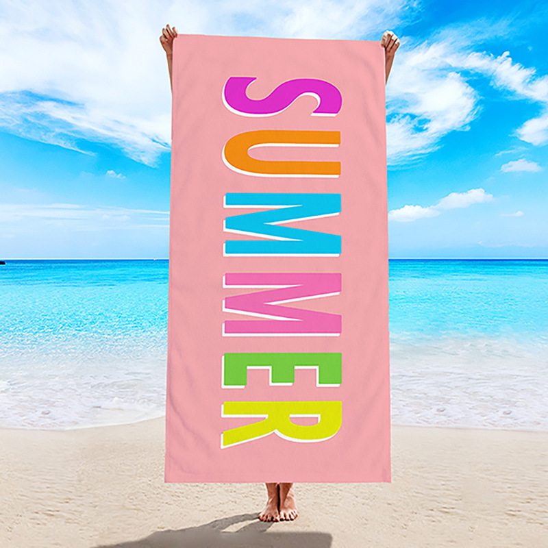 Toalla de playa transfronteriza, toalla de secado rápido, toalla de baño de microfibra, comercio exterior, Amazon, chal de natación con estampado digital europeo y americano