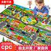 Toy, parking, family card, car, game mat, suitable for import, English