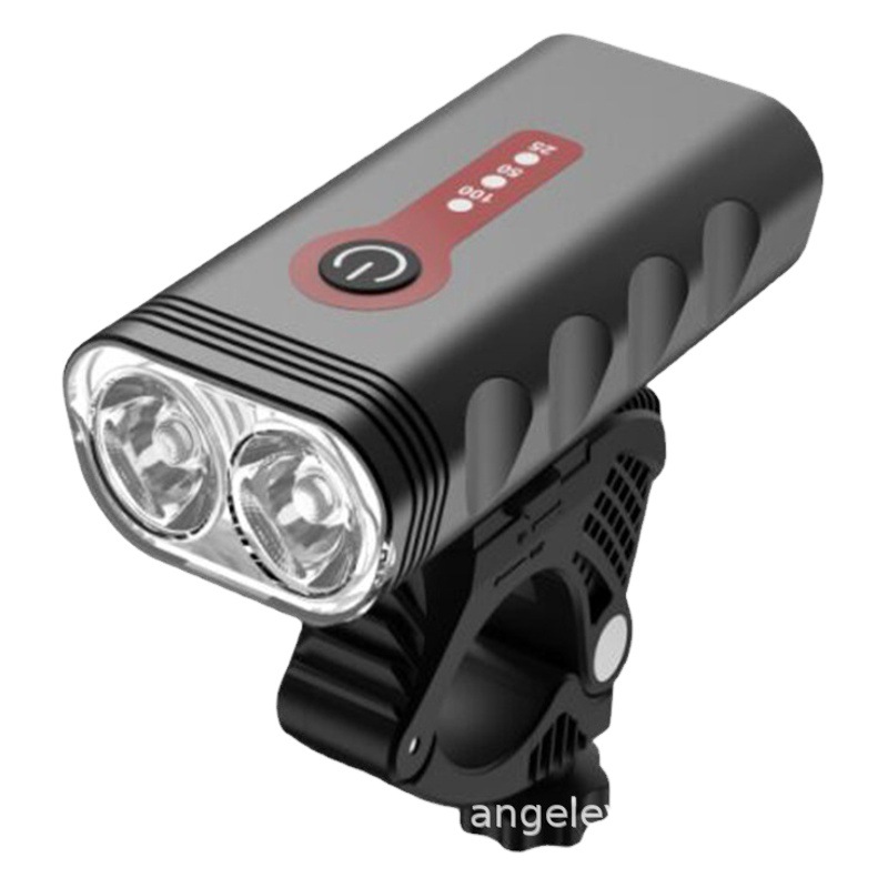 Luz de la bicicleta nuevo USB recargable mountain bike faro LED Night Riding impermeable aleación aluminio lámpara iluminación