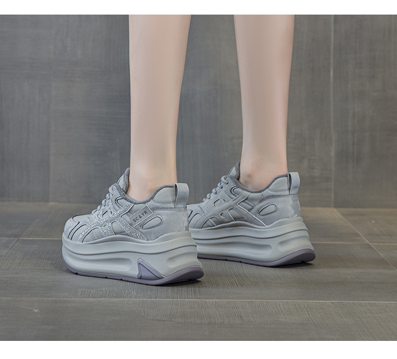 Giày sneaker nữ đế dày phong cách thể thao thời trang — M2997-1 Lông xám, M2997-1 Lông champagne, M2997 Lót đơn champagne, M2997 Lót đơn xám chi tiết 12