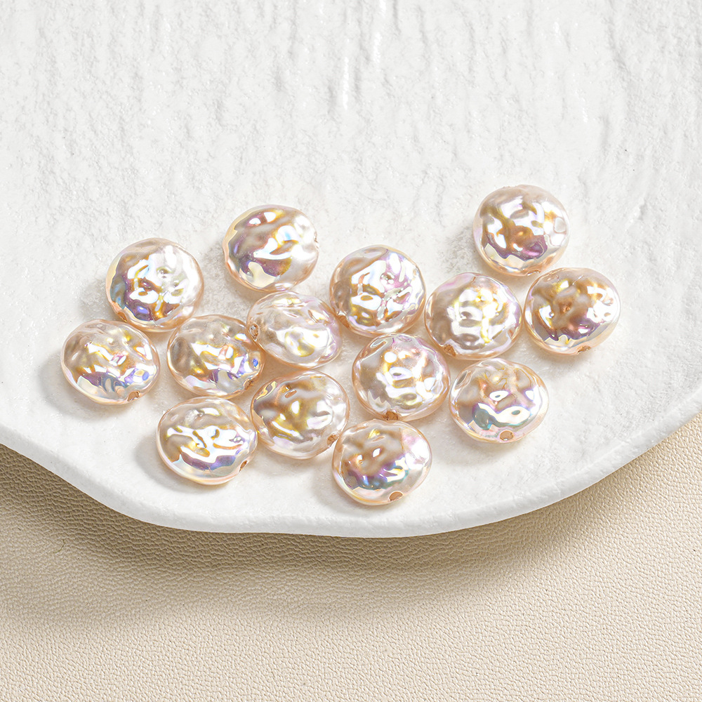 30 ABS barroco de forma especial piedra pequeña perla ovalada con cuentas pulsera de bricolaje collar accesorios de joyería lote suelto