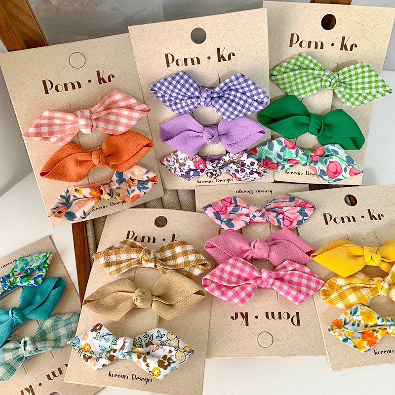 Kid'S Sweet Bow Knot Alloy Cloth Hair Clip display picture 3