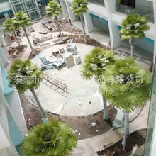 大型棕榈树 人造塑料工程树扇葵树 园林景观庭院装饰树树盆栽绿植