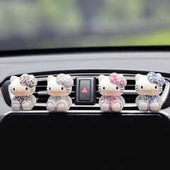 車の香水装飾品漫画かわいい KT エアベントアロマクリップ新車消臭エアコン口装飾用品女性のための