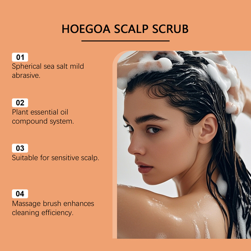 HOEGOA スカルプ ナリッシング スクラブ ジェントル クレンジング キューティクル ケア スカルプ スムージング モイスチャライジング リフレッシング スクラブ|undefined