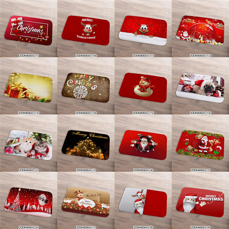 2DDHA0665 Christmas Door Mat 圣