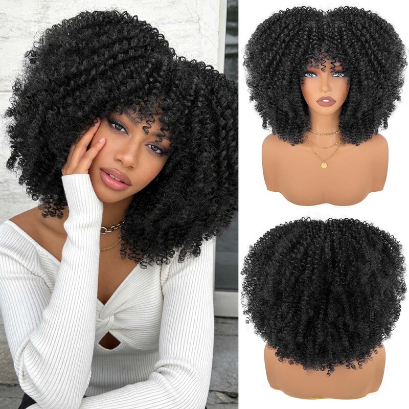 More than 30 kinds of micro-roll European and American explosive head wig headgear African small roll fluffy short curly hair kinky high temperature wire