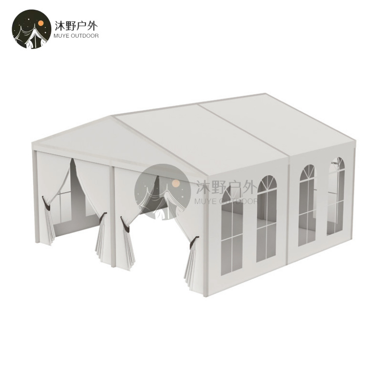 Muye exhibición al aire libre gran cabina de aleación de aluminio boda banquete de almacenamiento cabina de eventos de celebración tienda de boda