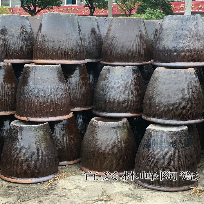 PK7J批發宜興陶器  250斤水容量 粗陶水缸 醃肉 醃菜陶缸 瓦缸