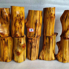 太行崖柏笔筒牙签罐带瘤疤随形虎皮纹木制雕刻工艺品天然香味浓郁